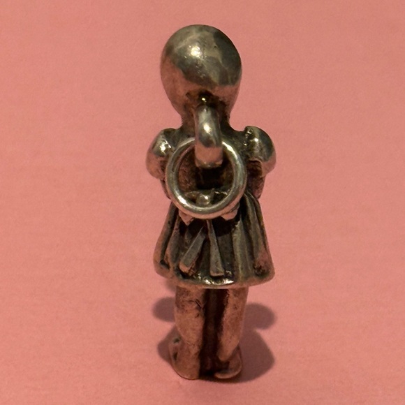 James Avery retired girl w/ doll charm - Picture 6 of 6